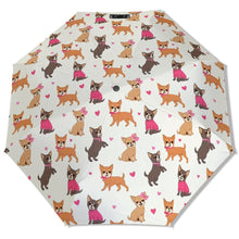 Load image into Gallery viewer, Charming Chihuahuas in Sweet Style Umbrella-Accessories-Accessories,Dog Mom Gifts,Umbrella-1