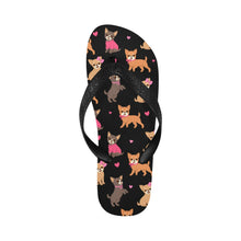 Load image into Gallery viewer, Charming Chihuahuas in Sweet Style Unisex Slippers-Footwear-Accessories, Chihuahua, Dog Mom Gifts, Slippers-11