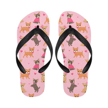 Load image into Gallery viewer, Charming Chihuahuas in Sweet Style Unisex Slippers-Footwear-Accessories, Chihuahua, Dog Mom Gifts, Slippers-2