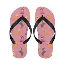 Load image into Gallery viewer, Charming Chihuahuas in Sweet Style Unisex Slippers-Footwear-Accessories, Chihuahua, Dog Mom Gifts, Slippers-3