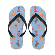 Load image into Gallery viewer, Charming Chihuahuas in Sweet Style Unisex Slippers-Footwear-Accessories, Chihuahua, Dog Mom Gifts, Slippers-4