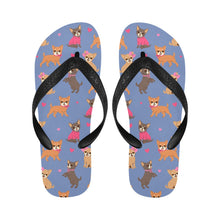 Load image into Gallery viewer, Charming Chihuahuas in Sweet Style Unisex Slippers-Footwear-Accessories, Chihuahua, Dog Mom Gifts, Slippers-5