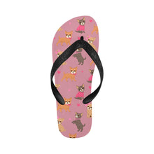 Load image into Gallery viewer, Charming Chihuahuas in Sweet Style Unisex Slippers-Footwear-Accessories, Chihuahua, Dog Mom Gifts, Slippers-Dusty Pink-S-16