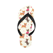 Load image into Gallery viewer, Charming Chihuahuas in Sweet Style Unisex Slippers-Footwear-Accessories, Chihuahua, Dog Mom Gifts, Slippers-Ivory White-S-12