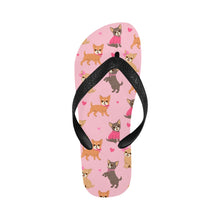 Load image into Gallery viewer, Charming Chihuahuas in Sweet Style Unisex Slippers-Footwear-Accessories, Chihuahua, Dog Mom Gifts, Slippers-Light Pink-S-14