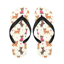 Load image into Gallery viewer, Charming Chihuahuas in Sweet Style Unisex Slippers-Footwear-Accessories, Chihuahua, Dog Mom Gifts, Slippers-1