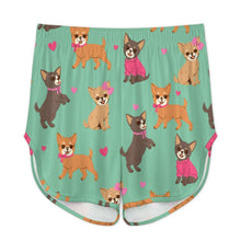 Load image into Gallery viewer, Charming Chihuahuas in Sweet Style Women's Cami and Shorts Pajama Set-16