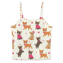 Load image into Gallery viewer, Charming Chihuahuas in Sweet Style Women's Cami and Shorts Pajama Set-17
