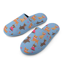 Load image into Gallery viewer, Charming Chihuahuas in Sweet Style Women's Cotton Mop Slippers-15