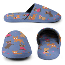 Load image into Gallery viewer, Charming Chihuahuas in Sweet Style Women's Cotton Mop Slippers-22