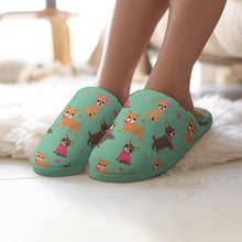 Load image into Gallery viewer, Charming Chihuahuas in Sweet Style Women's Cotton Mop Slippers-27