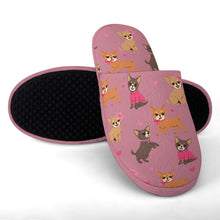 Load image into Gallery viewer, Charming Chihuahuas in Sweet Style Women's Cotton Mop Slippers-28