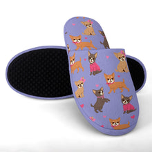 Load image into Gallery viewer, Charming Chihuahuas in Sweet Style Women's Cotton Mop Slippers-34