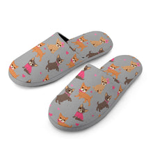 Load image into Gallery viewer, Charming Chihuahuas in Sweet Style Women's Cotton Mop Slippers-35