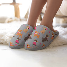 Load image into Gallery viewer, Charming Chihuahuas in Sweet Style Women's Cotton Mop Slippers-37