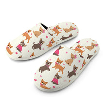 Load image into Gallery viewer, Charming Chihuahuas in Sweet Style Women's Cotton Mop Slippers-3