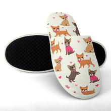 Load image into Gallery viewer, Charming Chihuahuas in Sweet Style Women's Cotton Mop Slippers-6