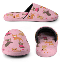 Load image into Gallery viewer, Charming Chihuahuas in Sweet Style Women's Cotton Mop Slippers-7