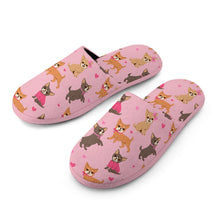 Load image into Gallery viewer, Charming Chihuahuas in Sweet Style Women's Cotton Mop Slippers-8