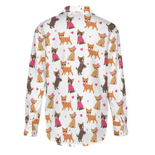 Load image into Gallery viewer, Charming Chihuahuas in Sweet Style Women's Shirt-Apparel-Apparel,Chihuahua,Dog Mom Gifts,Shirt-11