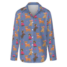 Load image into Gallery viewer, Charming Chihuahuas in Sweet Style Women's Shirt-Apparel-Apparel,Chihuahua,Dog Mom Gifts,Shirt-12