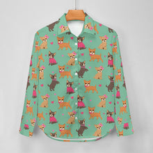 Load image into Gallery viewer, Charming Chihuahuas in Sweet Style Women's Shirt-Apparel-Apparel,Chihuahua,Dog Mom Gifts,Shirt-20