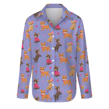 Load image into Gallery viewer, Charming Chihuahuas in Sweet Style Women's Shirt-Apparel-Apparel,Chihuahua,Dog Mom Gifts,Shirt-18