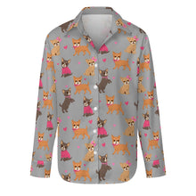Load image into Gallery viewer, Charming Chihuahuas in Sweet Style Women's Shirt-Apparel-Apparel,Chihuahua,Dog Mom Gifts,Shirt-27