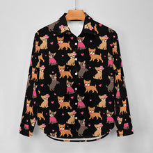 Load image into Gallery viewer, Charming Chihuahuas in Sweet Style Women's Shirt-Apparel-Apparel,Chihuahua,Dog Mom Gifts,Shirt-33