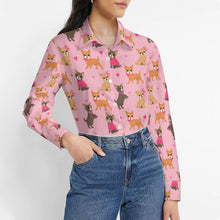 Load image into Gallery viewer, Charming Chihuahuas in Sweet Style Women's Shirt-Apparel-Apparel,Chihuahua,Dog Mom Gifts,Shirt-14