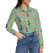 Load image into Gallery viewer, Charming Chihuahuas in Sweet Style Women's Shirt-Apparel-Apparel,Chihuahua,Dog Mom Gifts,Shirt-15