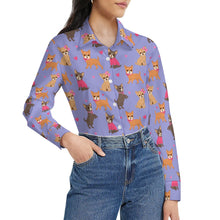Load image into Gallery viewer, Charming Chihuahuas in Sweet Style Women's Shirt-Apparel-Apparel,Chihuahua,Dog Mom Gifts,Shirt-21