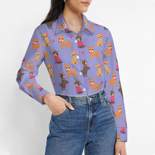 Load image into Gallery viewer, Charming Chihuahuas in Sweet Style Women's Shirt-Apparel-Apparel,Chihuahua,Dog Mom Gifts,Shirt-23