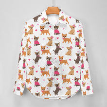 Load image into Gallery viewer, Charming Chihuahuas in Sweet Style Women's Shirt-Apparel-Apparel,Chihuahua,Dog Mom Gifts,Shirt-6
