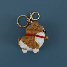 Load image into Gallery viewer, Charming English Bulldog Knitted Keychain / Pendant-5