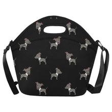 Load image into Gallery viewer, Charming Greyhound Puppy Neoprene Lunch Bag-Black5-ONESIZE-11