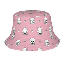Load image into Gallery viewer, Charming Poodle Puppy Bucket Hat-Hats &amp; Caps-Light Pink-One Size-9