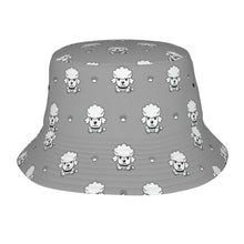 Load image into Gallery viewer, Charming Poodle Puppy Bucket Hat-Hats &amp; Caps-Parisian Gray-One Size-25