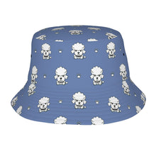 Load image into Gallery viewer, Charming Poodle Puppy Bucket Hat-Hats &amp; Caps-Slate Blue-One Size-41