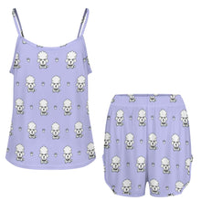 Load image into Gallery viewer, Charming Poodle Puppy Women's Cami and Shorts Pajama Set-18