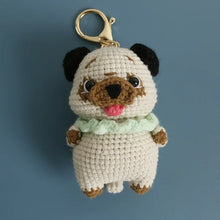 Load image into Gallery viewer, Charming Pug Knitted Keychain / Pendant-ZJJKR06107-1