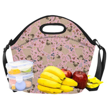 Load image into Gallery viewer, Charming Pugs in Bloom Neoprene Lunch Bag-8