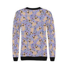 Load image into Gallery viewer, Charming Pugs in Bloom Sweatshirt for Women-Apparel-Apparel, Dog Mom Gifts, Pug, Sweatshirt-11