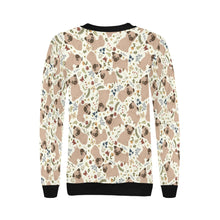 Load image into Gallery viewer, Charming Pugs in Bloom Sweatshirt for Women-Apparel-Apparel, Dog Mom Gifts, Pug, Sweatshirt-12