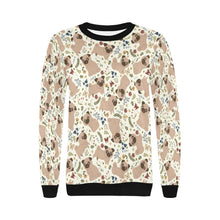 Load image into Gallery viewer, Charming Pugs in Bloom Sweatshirt for Women-Apparel-Apparel, Dog Mom Gifts, Pug, Sweatshirt-13