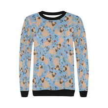 Load image into Gallery viewer, Charming Pugs in Bloom Sweatshirt for Women-Apparel-Apparel, Dog Mom Gifts, Pug, Sweatshirt-18