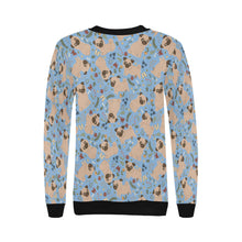 Load image into Gallery viewer, Charming Pugs in Bloom Sweatshirt for Women-Apparel-Apparel, Dog Mom Gifts, Pug, Sweatshirt-19