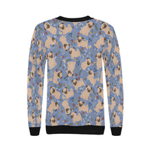 Load image into Gallery viewer, Charming Pugs in Bloom Sweatshirt for Women-Apparel-Apparel, Dog Mom Gifts, Pug, Sweatshirt-21
