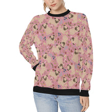 Load image into Gallery viewer, Charming Pugs in Bloom Sweatshirt for Women-Apparel-Apparel, Dog Mom Gifts, Pug, Sweatshirt-Dusty Pink-S-4