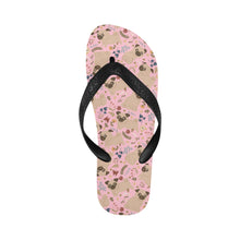 Load image into Gallery viewer, Charming Pugs in Bloom Unisex Slippers-10